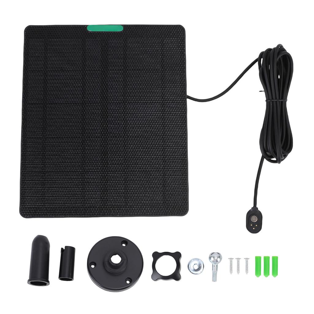 10W Solar Panel Fit for Arlo Pro 5S Security Camera ETFE Monocrystalline Silicon Security Camera Solar Panel Charger