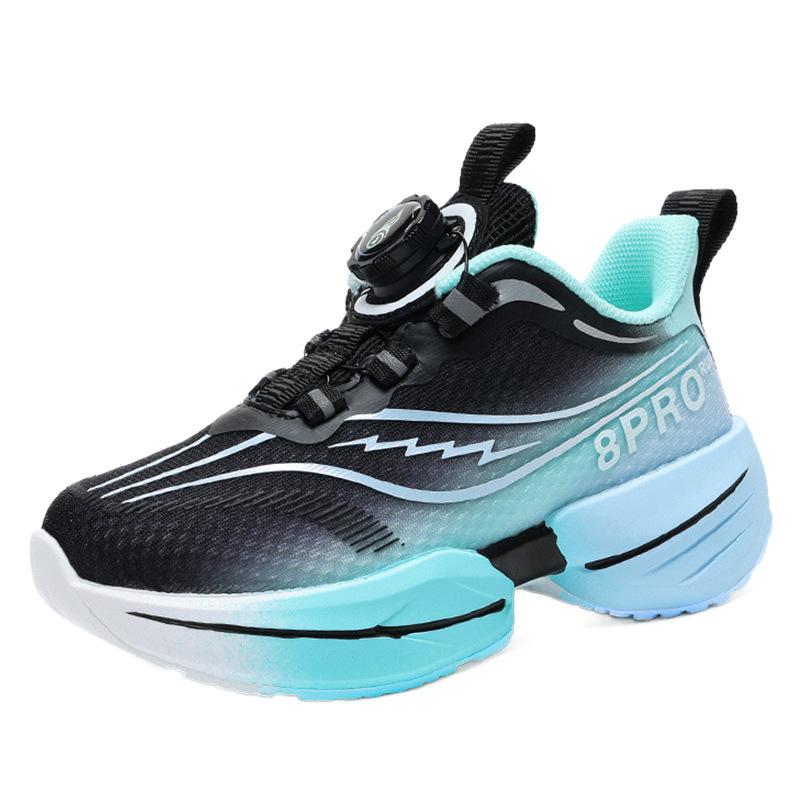 Boys shoes 2025 new spring children's red rabbit 8por sports shoes boys training mesh basketball shoes breathable