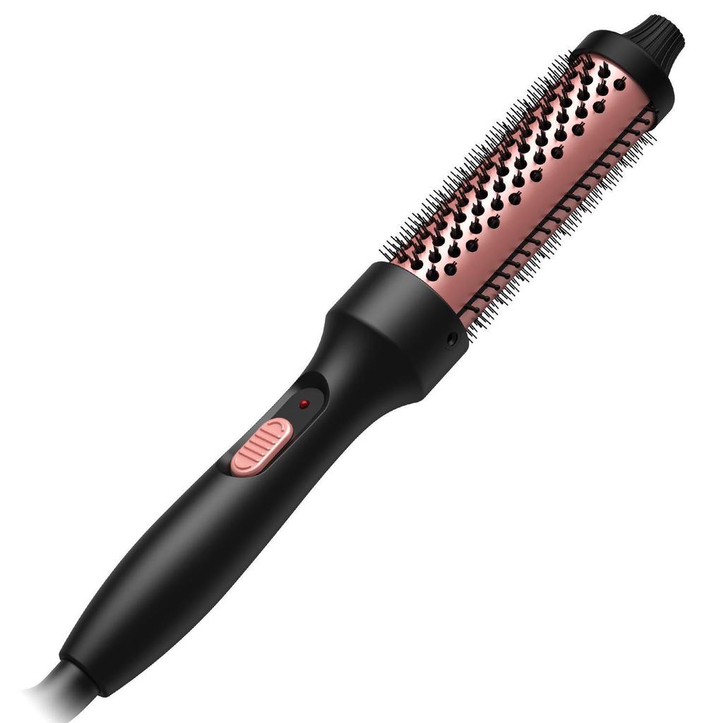 Hot Air Curling Iron and Hair Straightener with Dual-Purpose Comb