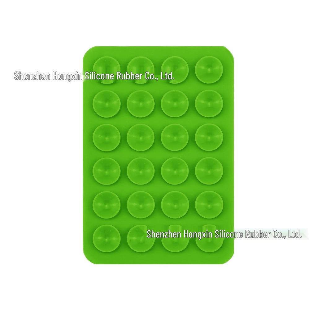 Silicone Suction Cup Holder for Mobile Phones - Square, Single-Sided, Set of 24