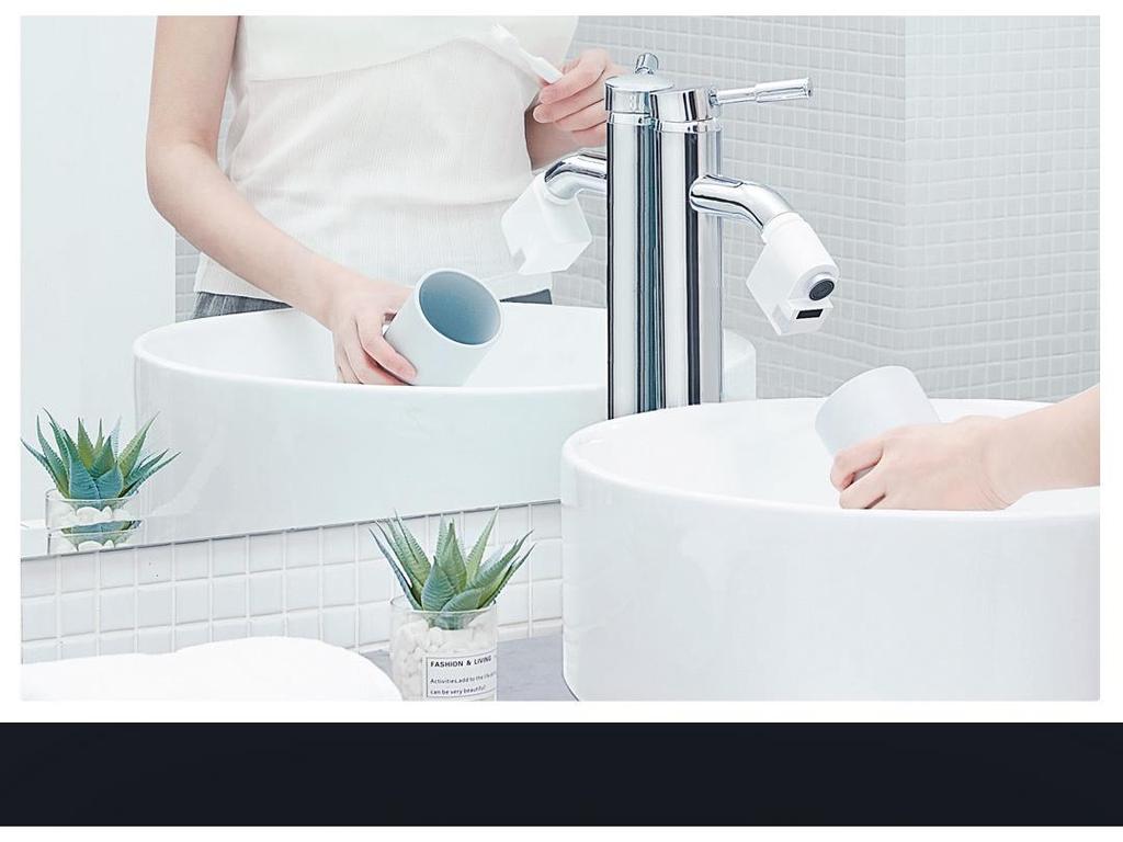 Xiao Da Smart Splash-Proof Infrared Faucet: Water-Saving, Rechargeable Valve for Kitchen and Bathroom