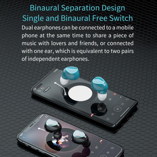 4Pcs M22 Earphone Noise Reduction Mini Bluetooth-compatible 5.1 Wireless Earpieces for Phone