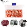 Kit Copper Terminals Storage Box Ring Lug Crimp Cable Wire Replacement