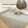 Premium Thick Cat Litter Mat - Double Layer, Anti-Tracking & Leak Control for Pets