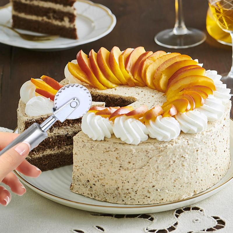 Roller Pizza Cutter Pizza Wheel With Non-Slip Handle Embossing Maker Cutter Biscuit Pizza Baking Tool Multifunctional For CHINA