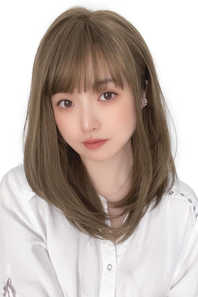 Wig Full Wig Medium Wig Curly Layer Straight [Brightlara] Semi-Long hf1573-UK