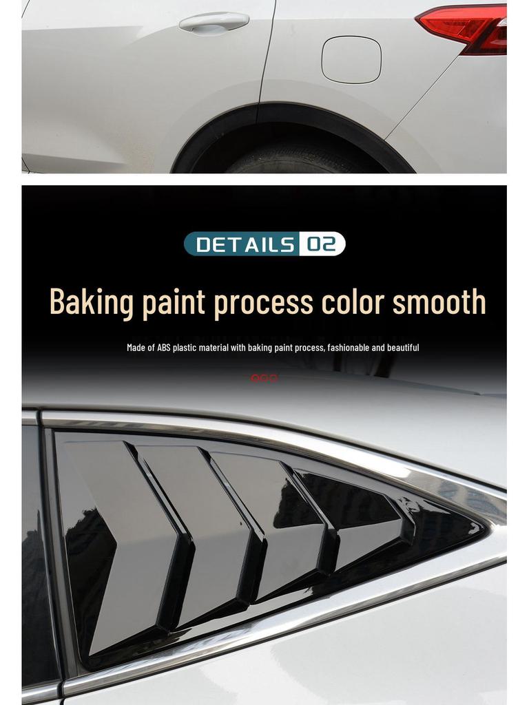 Haval F7 Rear Window Trim & Triangle Louver Decor