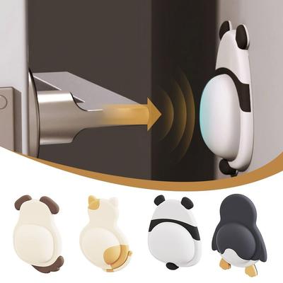 1/2Pcs Soft Rubber Door Stopper Self Adhesive Shockproof Anti Collision Pads Anti-slip Mute Design Door Back Wall Sticker
