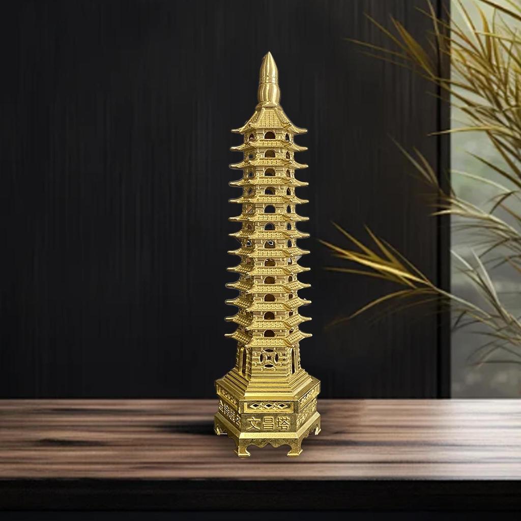 Traditionelle Ornament Wenchang Turm Figuren Kunstwerk Sammlung Dekoration Kupfer Statuen für