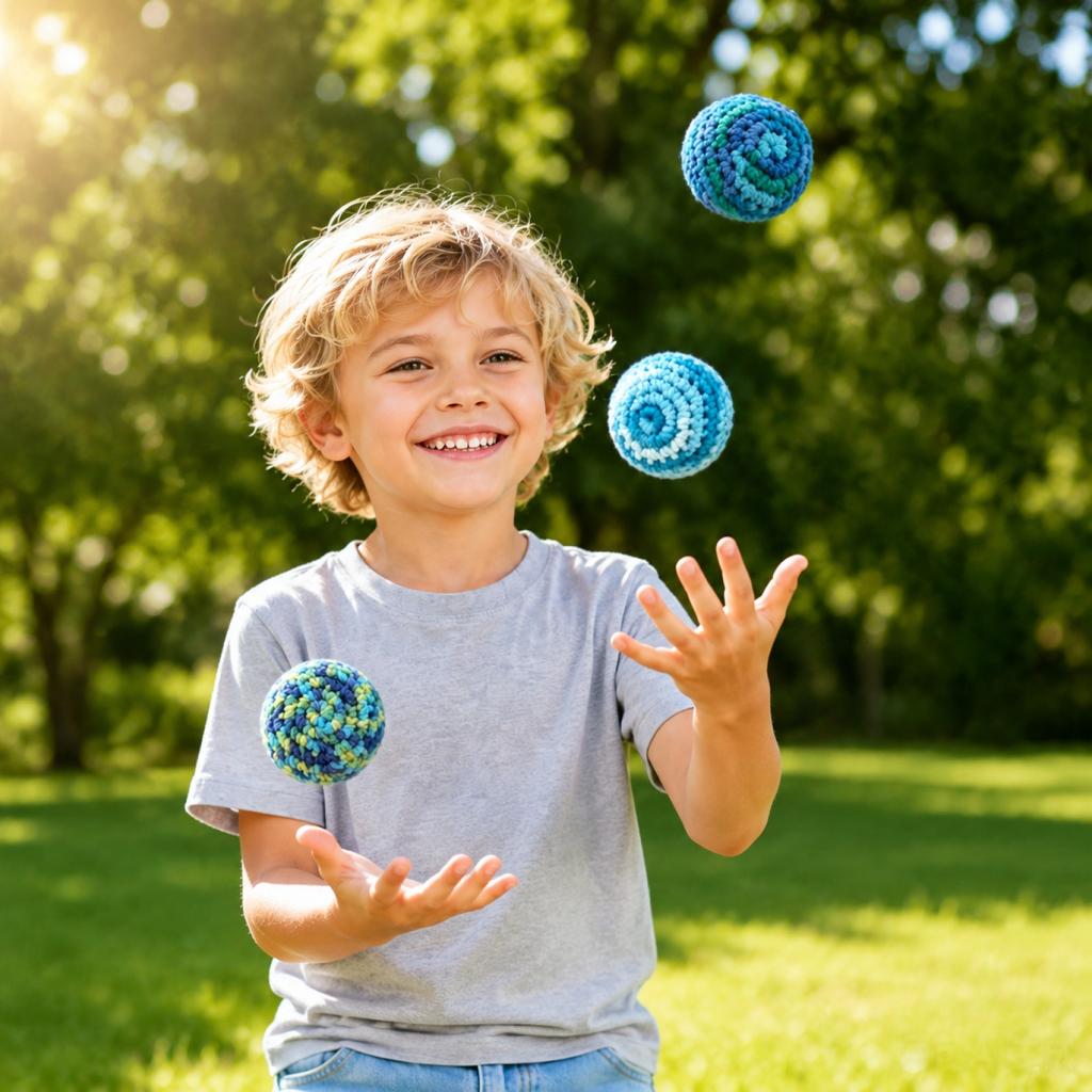 Children's Bags for Throwing and Catching Games - 3 Pack Soft Outdoor Play Bags