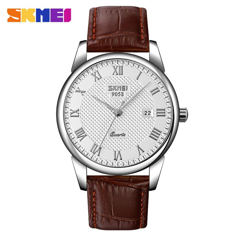 SKMEI 9058 Top Brand Couple Quartz Watch Date Watch Men's and Women's Fashion Leisure Waterproof Calendar Business Watch Reloj