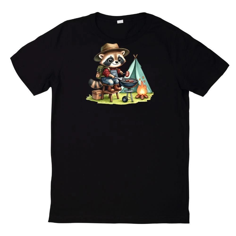 T-Shirt Süßer Waschbär Lustig Racoon Motiv XS