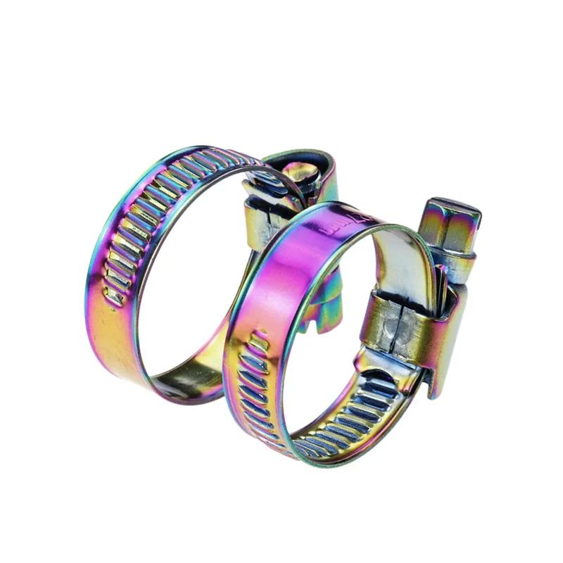 Morsetti/Fascette per Tubi Moto Colore Placcato Clip Filtro Aria