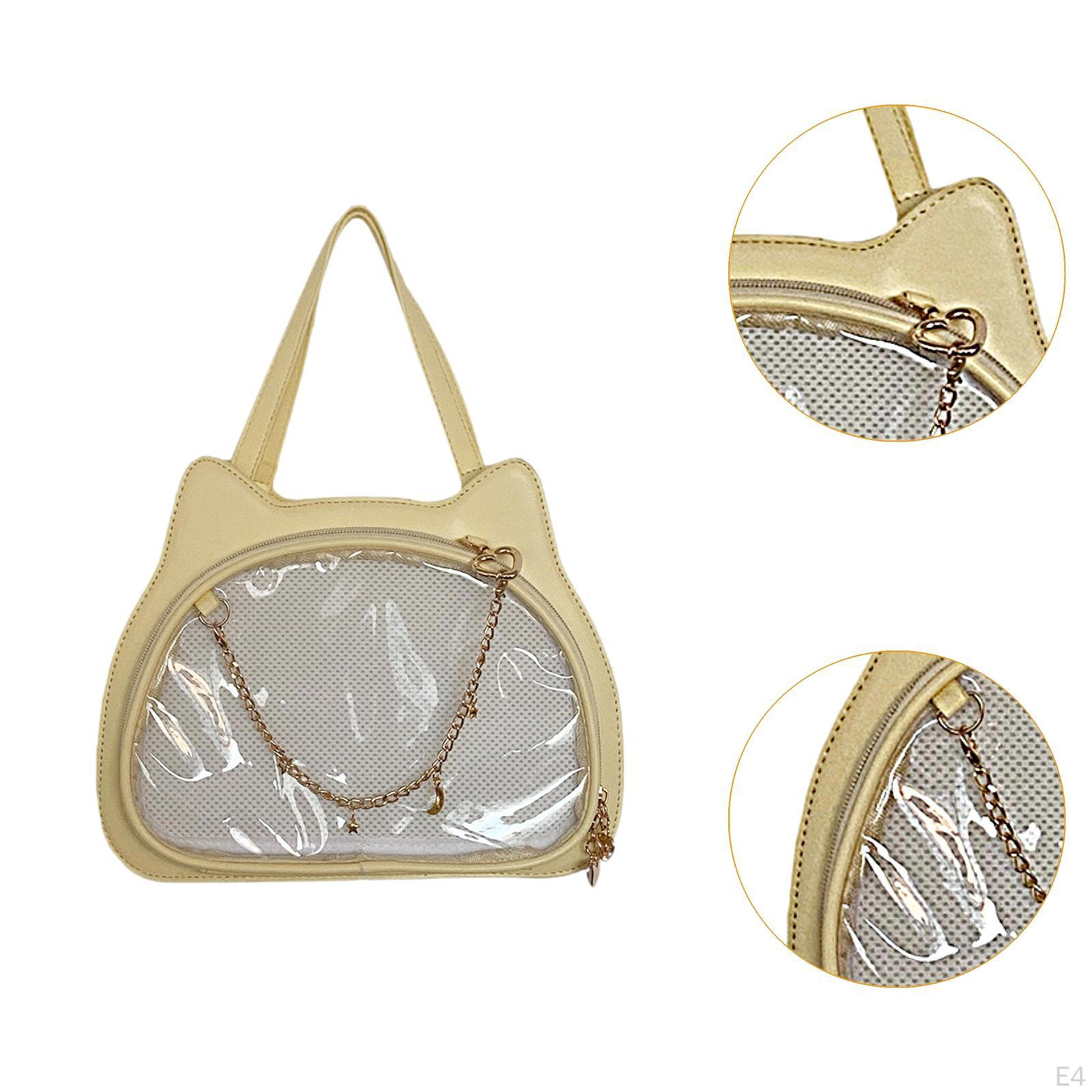 Сумка через плечо в форме кошки с регулируемым ремнем Ita для женщин серебряный — фото 5