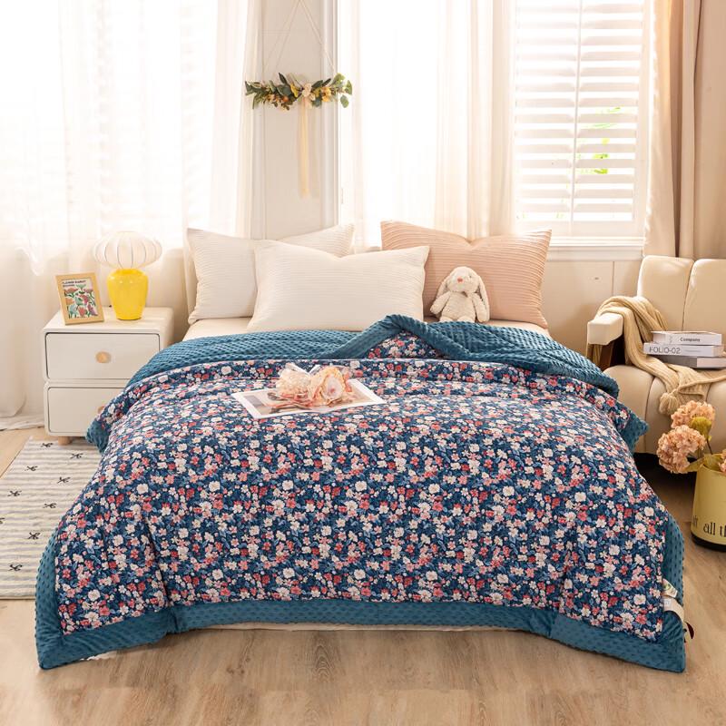 Manyaju Fanghua All-Cotton Bean Velvet Winter Quilt