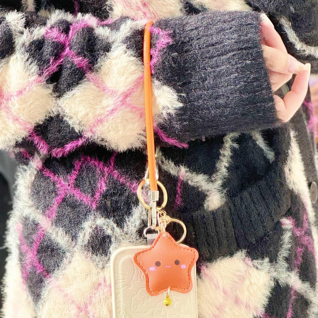 Kleiner Stern Taschenanhänger Lanyard: Stabiler Anti-Verlust-Glockenanhänger zur Dekoration von Handy & Buch