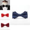 Classic Black Satin Bow Tie For Groomsmen Wedding Formal Attire Men Women