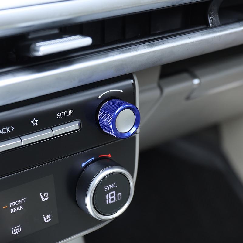For Hyundai IONIQ 9 2026 Aluminum Alloy Sound Volume Key Adjustment Knob Ring Cover Trim Interior Car Styling Accessories