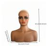 Mannequin Head with Shoulders Skin Tone Female Bust Lightweight