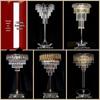 Crystal Ice Strip Vases for Wedding and Banquet Table Decor.