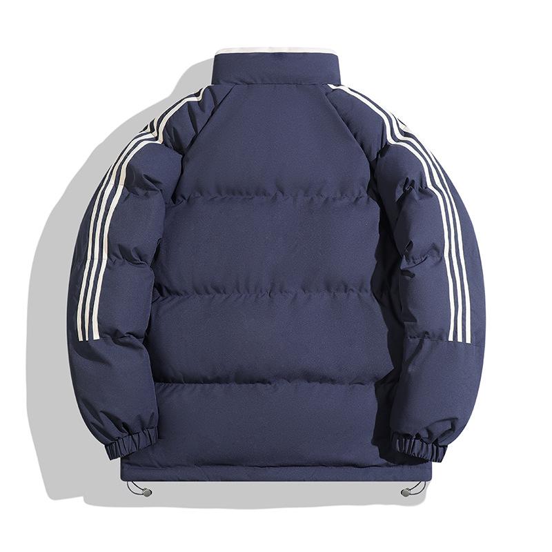 2024 Men's Trendy Windproof Cotton Jacket: Thick, Warm, Stand Collar Outerwear for Autumn/Winter