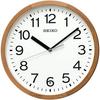 Seiko Clock Wall Radio Control Analog Wooden Frame Natural Color Wood Diameter 304.7cm KX249B