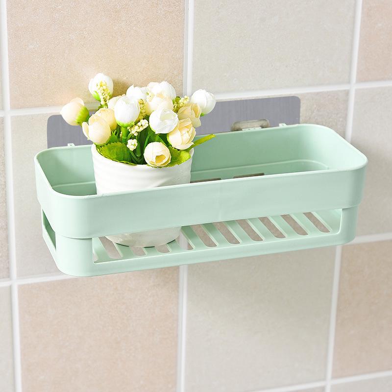 Wall-Mounted Punch-Free Suction Cup Bathroom Organizer