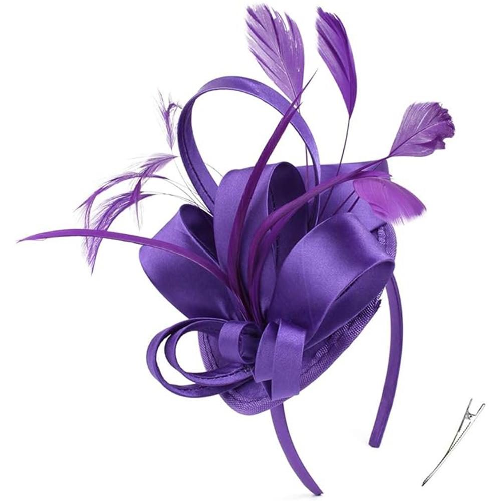 

Чародеи для женщин, шляпа для чаепития, повязка на голову, дерби, свадебная церковь, свадебный коктейль, заколка для волос с перьями