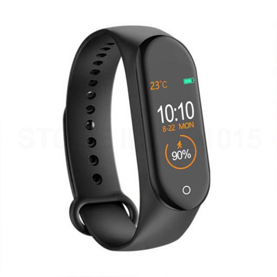 M4 Waterproof Color Screen Heart Rate Monitor Pedometer Sports Smart Bracelet