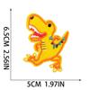 Autocolant din Pânză Brodată cu Dinozauri Mixt, Decorațiune pentru Haine, Autocolant Mic cu Petec de Dinozaur, Potrivire pentru Geantă, Petec cu Animale Mici.