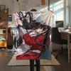 1 Pezzo Coperta in Flanella con Stampa Cartone Animato, Alta Qualità Confortevole per Tutte le Stagioni, Decorazione per la Casa, Calore e Comfort, Perfetta per Regalo di Natale Compleanno