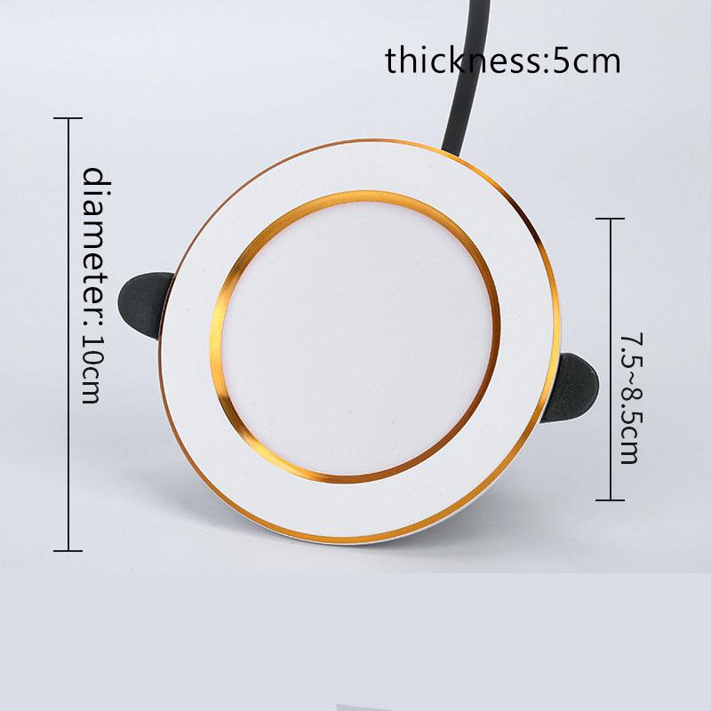 

Светодиодный светильник 3 цвета света, встроенные потолочные светильники, прожектор, внутреннее освещение, коридор, спальня, проход, лампа для украшения дома