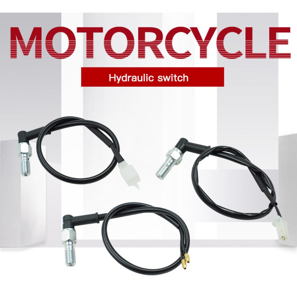 Motorrad Hydraulischer Bremsdruckschalter Winkel 125 Hakenstecker Banjo-Schraube 10mmx1,25 Steigung Für Einleitungs-Hydraulikbremssystem