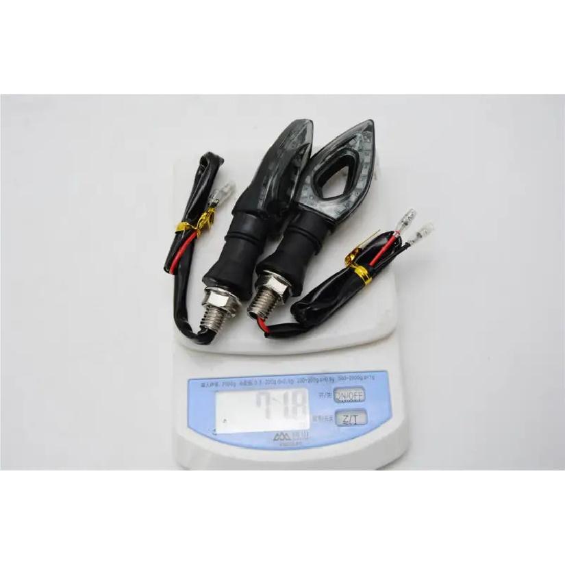 2Pcs/set DC 12V 12 LED Universal Blinker Waterproof Turn Indicators Lamps Motorcycle Turn Signal Lights Accessories Motorbike