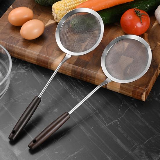 Fine Mesh Strainers Stainless Steel Edge Kitchen Colander Colander with Rounded Sifter for Food Tea Juice