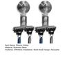 2Pcs Suction Cup Shaver Holder Removable Shaver And Razor Organizer Wall Mounted Stainless Steel Reusable Suction Hook for Shower Bathroom Towels