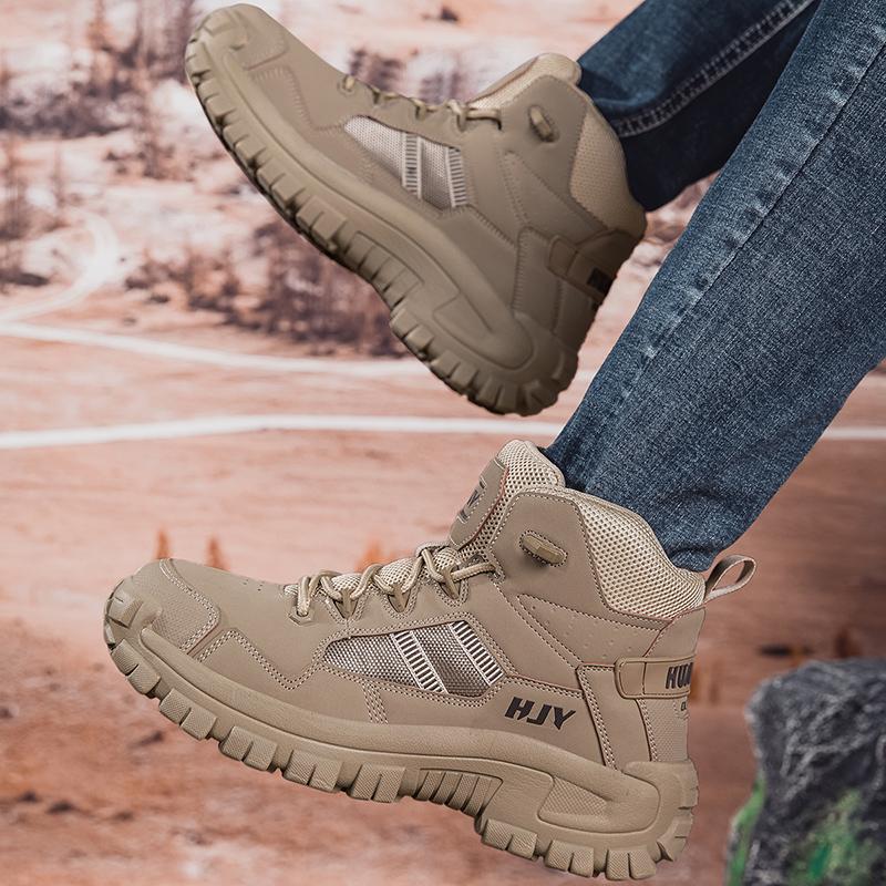 Military Running Shoes Ankle Boots Men Outdoor Climbing Shoes Man Boots Winter Thickness Shoes for Men Mens Desert Boots