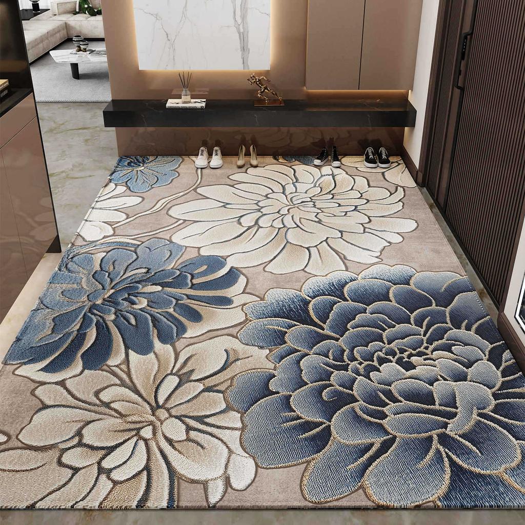 Entrance Mat Foyer Entrance Mat Home Floor Mat Light Luxury Dirt Resistant Anti Slip Entrance Carpet