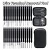 30Pcs/set Reusable Wire Terminal Removal Tool Pin Connector Removal Tool  Vehicle Maintenance