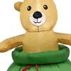 Christmas Inflatable Decorations Xmas Bear Candy Bag Design Lighted Holiday Display for Festival