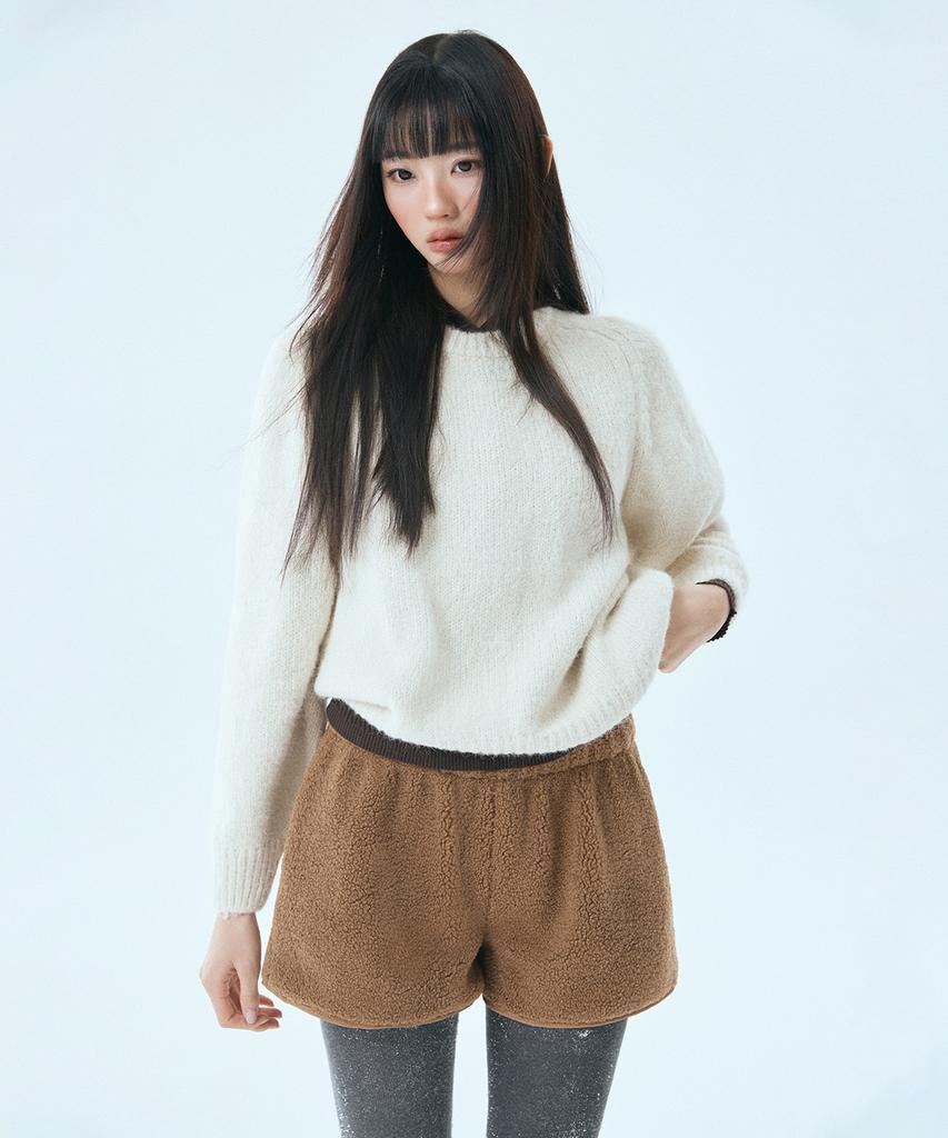 MIXXO Hairy Loose Fit Round Neck Pullover_Miwkafv9Ss