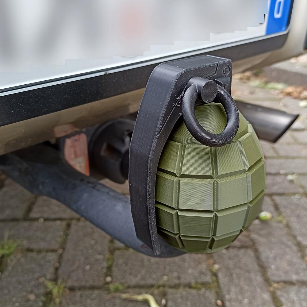 

50 мм Крышки-накладки на фаркоп-гранату Заглушка Украшение Колпачок фаркопа Универсальные накладки на сцепное устройство Для защиты Автомобильные аксессуары