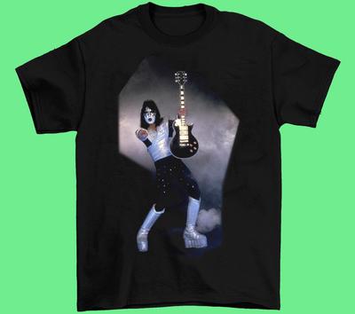 Nowy ACE FREHLEY Wokalista Muzyka 1978 Prezent Dla Fana Czarny Wszystkie Rozmiary Unisex Koszulka Unisex T-Shirt