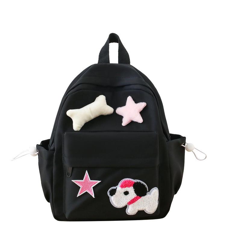Trendy Children s Backpack With Cute Animal Design Lightweight And Comfortable For Kids чёрный