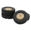 4Pcs/Set Rubber RC Car Wheels Replacement RC Tires for Unimog Model P06 RC Car Crawler Car