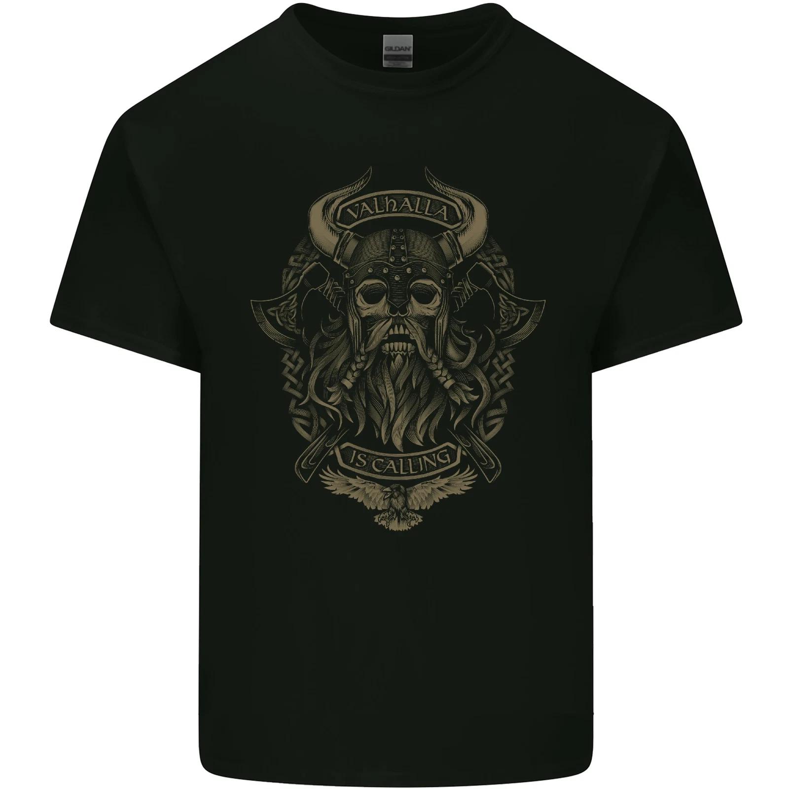 Valhalla is Calling Vikings Odin Thor Gym Kids T-Shirt Childrens S