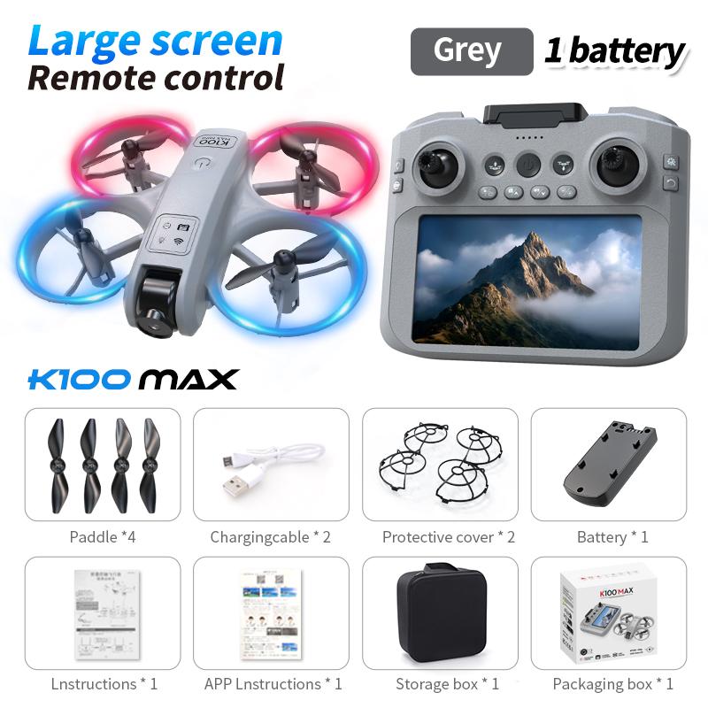 K100 MAX Mini GPS Drone 4K HD real-time video transmission screen control obstacle avoidance aerial photography RC quadcopter