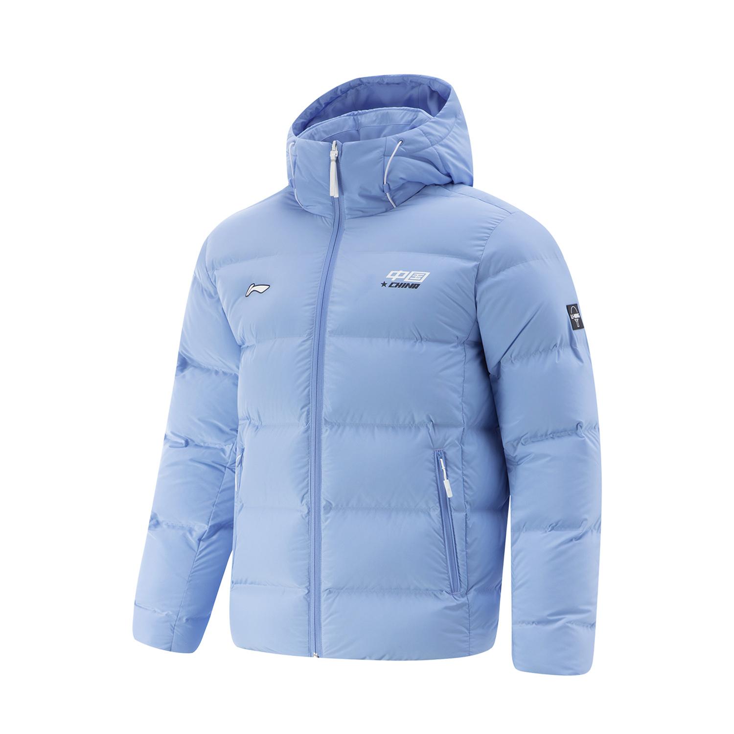 

Серия настольного тенниса Li Ning Худи со строчкой логотипа Парная пуховая куртка Унисекс Верхняя одежда AYMV377-2 XS