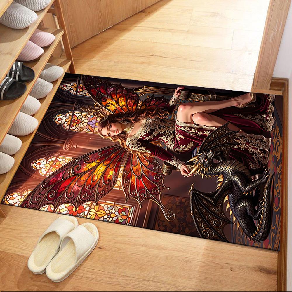 Gothic Style Carpet Perfect for Kitchen Bedrooms Outdoor Living Rooms Antislip Carpet Office home decor Wedding Party Gift