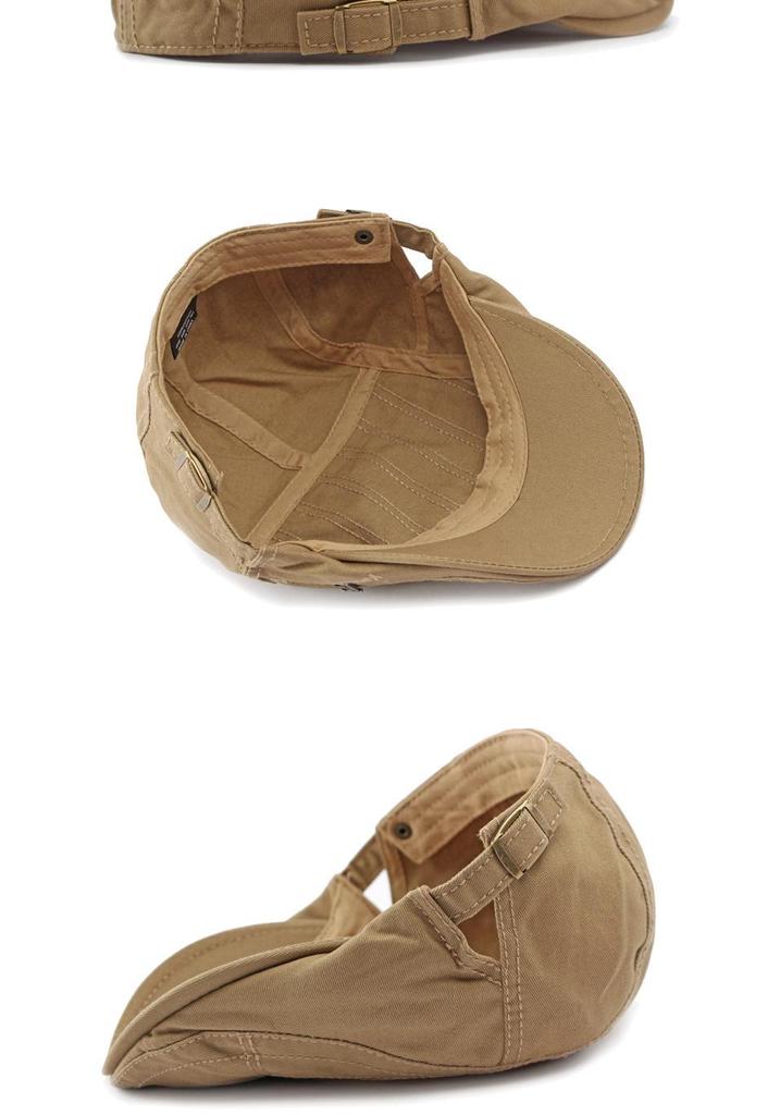 Unisex Spring/Summer Cotton Flat Cap: Retro British Fashion Forward & Casual Beret